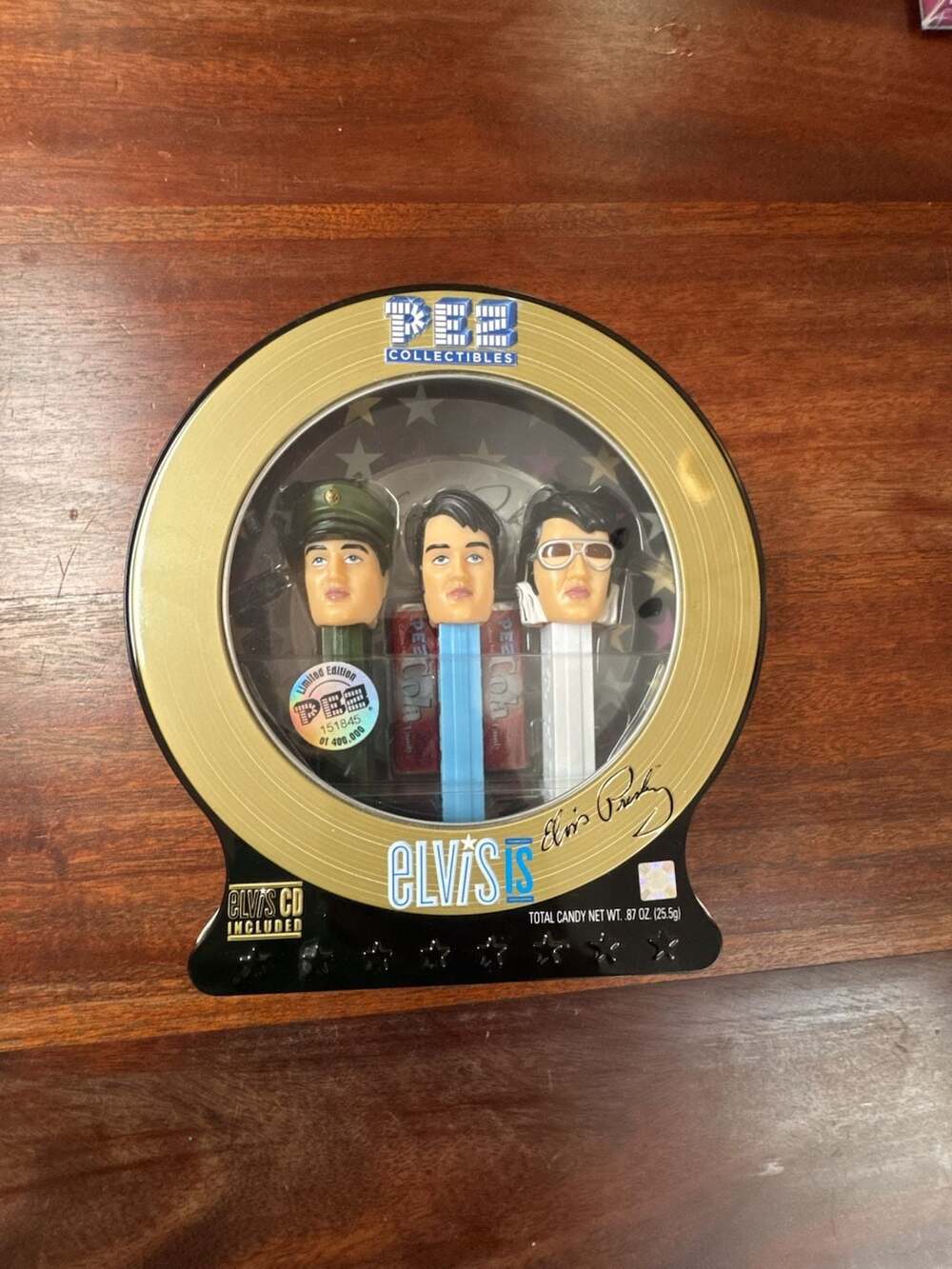 Elvis Presley PEZ Gift Collector Set with CD Limited Edition Sealed NOS 2007